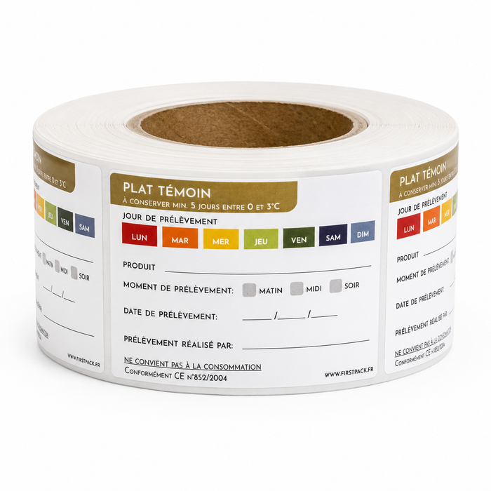 250pcs - 7x4cm - Etiquette plats témoins