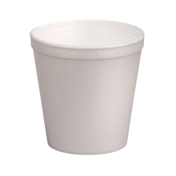 500pcs - 500ml - Pot plastique PS blanc isotherme