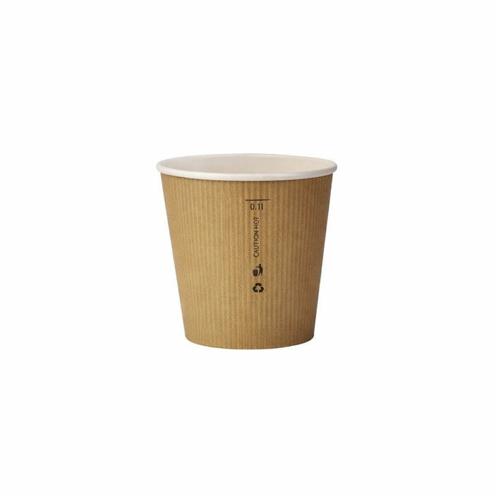 50pcs - 120ml Ø6,2cm H6cm - Gobelet carton PLA "Nature Cup"
