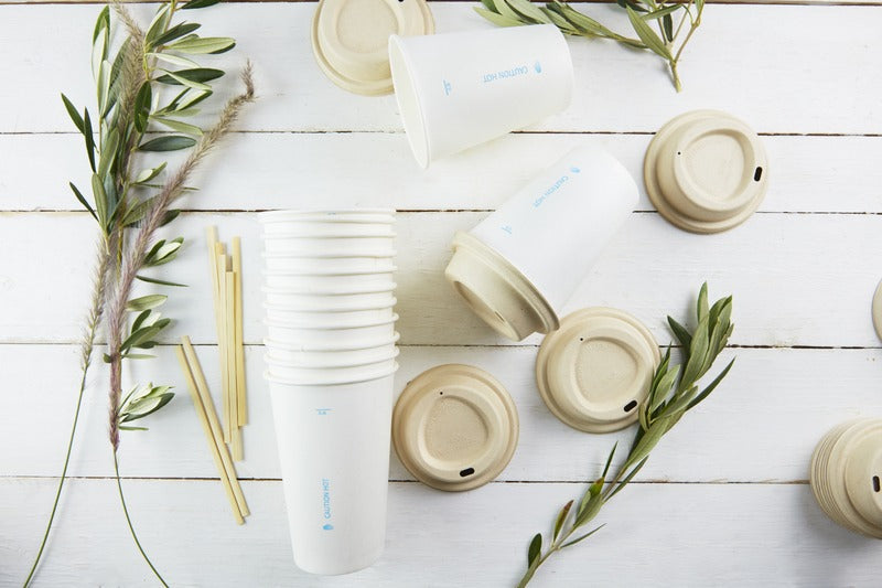50pcs - 230ml Ø8cm H9,2cm - Gobelet carton blanc "AirCup"