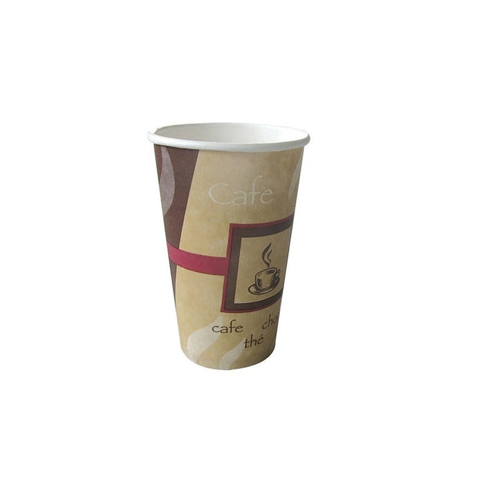 50pcs - Gobelet carton décor "Passion" - 450 ml - Ø 9 cm - H 16 cm