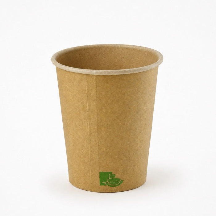 50pcs - Gobelet carton kraft "Zen" - 90 ml - Ø 6,2 cm - H 6 cm