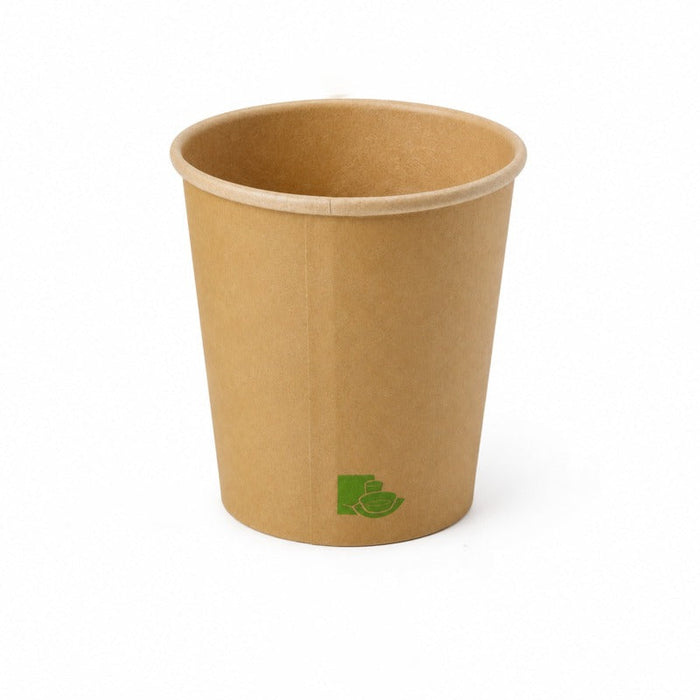 50pcs - Gobelet carton kraft "Zen" - 180 ml - Ø 7,4 cm - H 7,9 cm