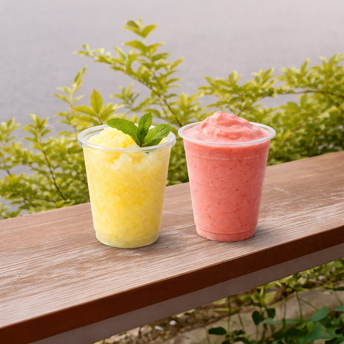 50pcs - Pot à dessert en plastique PET - 330 ml - Ø 9,2 cm - H 8,5 cm