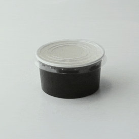 100pcs - Couvercle PET transparent plat - Ø 8 cm - Compatible avec 209POPET7, 210GPU8, 210POB151, 210POC151N