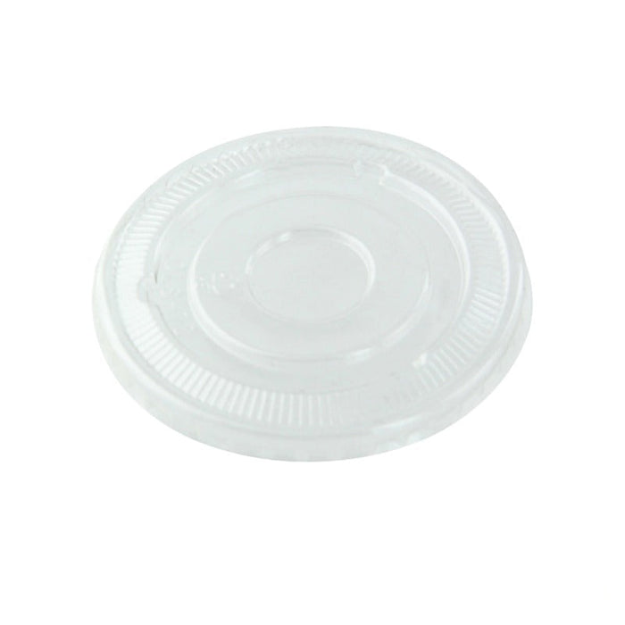 100pcs - Couvercle PET transparent plat - Ø 9 cm