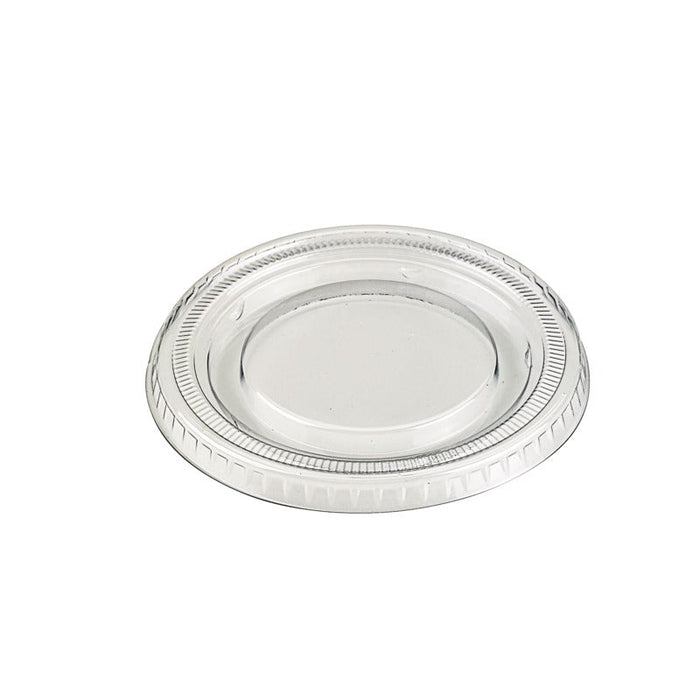 100pcs - Couvercle PET transparent plat - Ø 9,2 cm