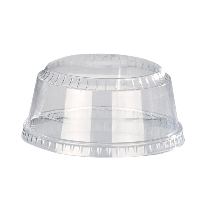 100pcs - Couvercle PET transparent dôme - Ø 9,8 cm - Compatible avec 210GKTP24, 210SD55, 210SD88