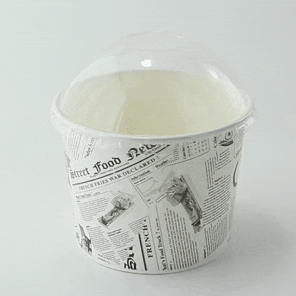 25pcs - Ø11,4cm - Couvercle PET transparent dôme