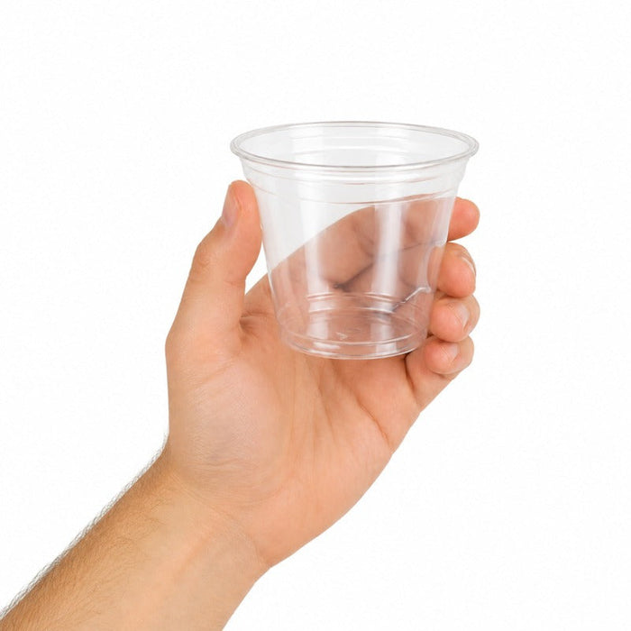 50pcs - Pot à dessert en plastique PET - 270 ml - Ø 9,2 cm - H 7,4 cm