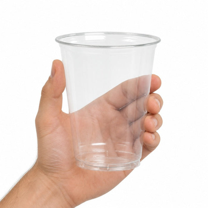 50pcs - Pot à dessert en plastique PET "Finesse" - 500 ml - Ø 9,2 cm - H 11,77 cm