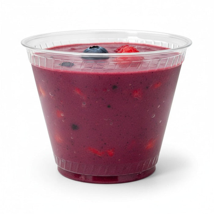 50pcs - Pot à dessert en plastique PLA - 270 ml - Ø 9,2 cm - H 7,2 cm