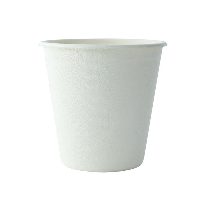 50pcs - Gobelet blanc en pulpe - 370 ml - Ø 9 cm - H 9,2 cm