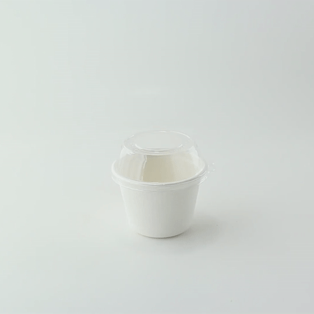 50pcs - Gobelet blanc en pulpe - 133 ml - Ø 7,7 cm - H 5,3 cm
