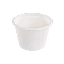 50pcs - Pot à soupe blanc en pulpe - 500 ml - Ø 11,5 cm - H 8,3 cm