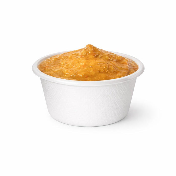 50pcs - Coupelle ronde blanche en pulpe - 60 ml - Ø 6,2 cm - H 3 cm