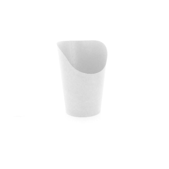 50pcs - Gobelet carton snack blanc - 360 ml - Ø 8 cm - H 11,7 cm