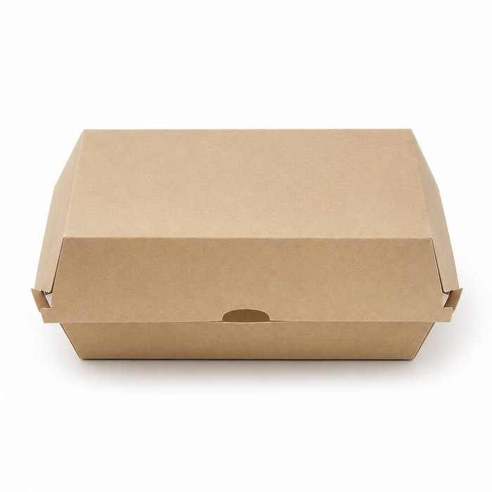 50pcs - Boîte kebab carton kraft taille S - 23,5 cm x 13,7 cm x 8 cm