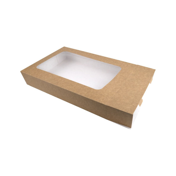100pcs - Etui carton kraft pour plateau repas - 45,5 cm x 31,1 cm x 8,1 cm