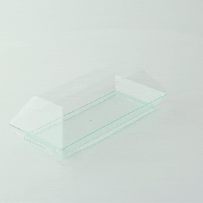 50pcs - Couvercle PET transparent "Klarity" - 13,2 cm x 6,7 cm x 3,2 cm - Compatible avec 210KLAR1365