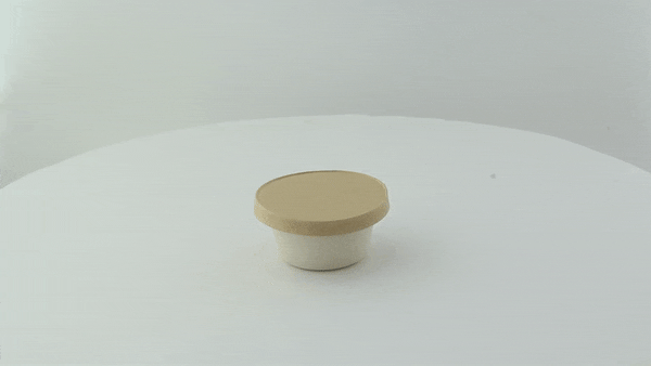 50pcs - Couvercle carton kraft chaud et froid - Ø 6,2 cm