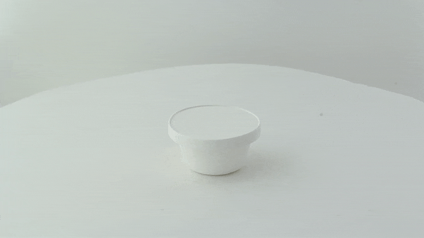 50pcs - Couvercle carton blanc chaud et froid - Ø 6,2 cm