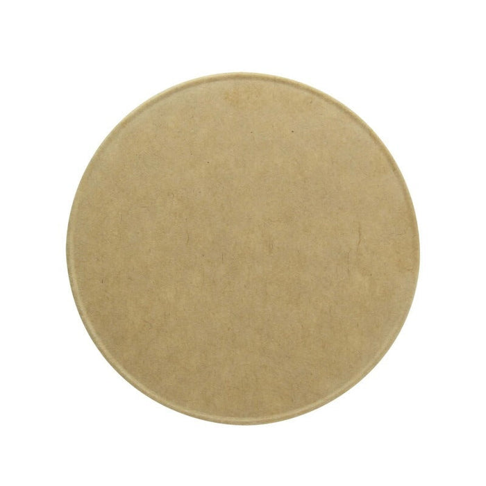50pcs - Couvercle carton kraft plat - Ø 7,4 cm