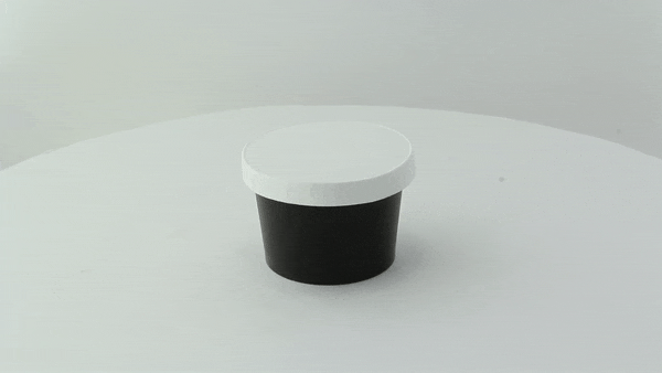 50pcs - Couvercle carton blanc chaud et froid - Ø 7,4 cm