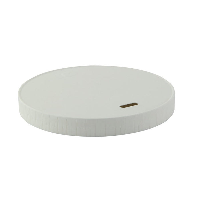 50pcs - Couvercle carton blanc chaud et froid - Ø 9 cm