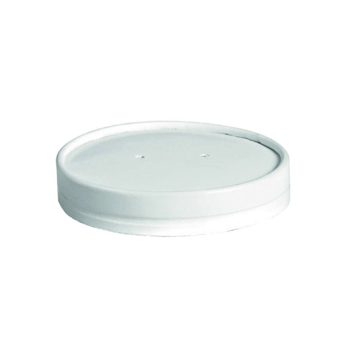 25pcs - Couvercle carton blanc chaud et froid - Ø 11,5 cm