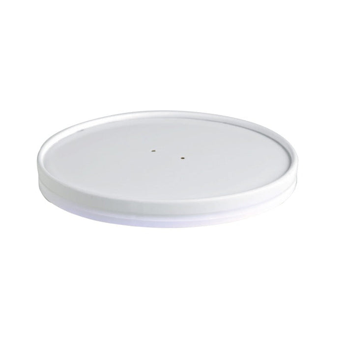 45pcs - Couvercle carton blanc chaud et froid - Ø 15 cm
