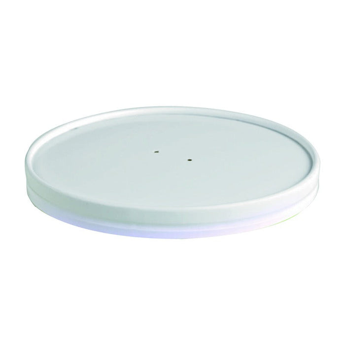 45pcs - Couvercle carton blanc chaud et froid - Ø 18,5 cm