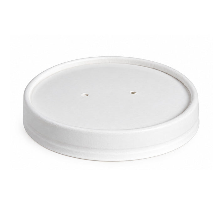 50pcs - Couvercle carton blanc chaud et froid - Ø 7,4 cm - Compatible avec 210POB121, 210POB81, 210POC121N, 210POC81N, 210POCLA3