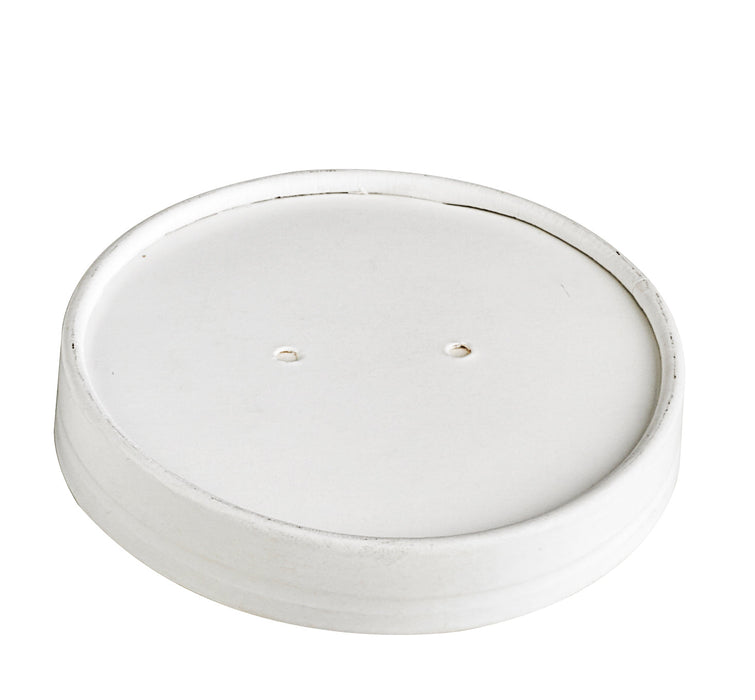 50pcs - Couvercle carton blanc chaud et froid - Ø 7,4 cm - Compatible avec 210POB121, 210POB81, 210POC121N, 210POC81N, 210POCLA3