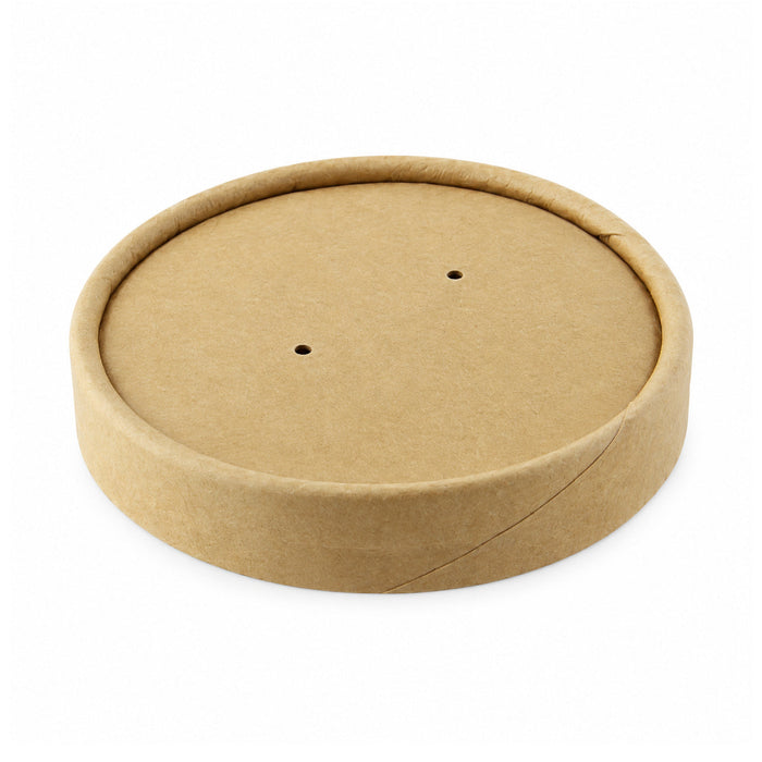 50pcs - Couvercle carton kraft chaud et froid - Ø 9 cm - Compatible avec 210GPU12, 210GPU14, 210SOUP8, 210SOUPK13K, 210SOUPK8K