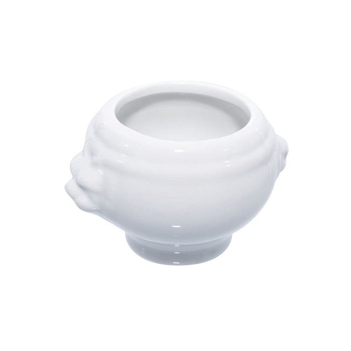 6pcs - Mini soupière en porcelaine blanche - 8 cm x 6,5 cm x 5 cm