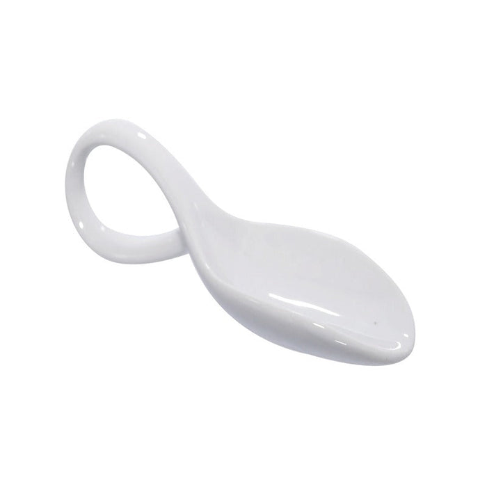 4pcs - Mini cuillère en porcelaine blanche - 11,8 cm