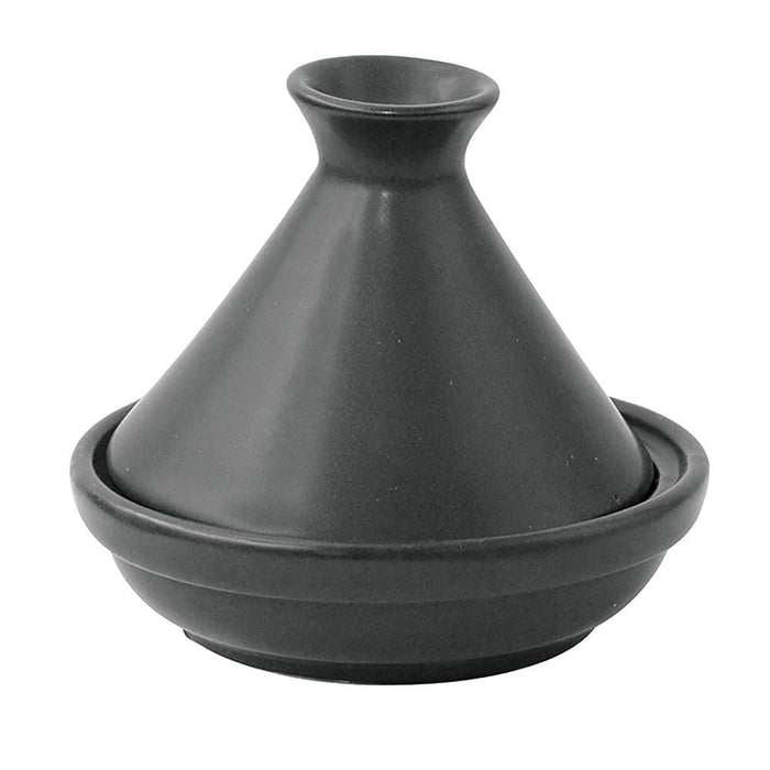 4pcs - Mini tajine en porcelaine noire - Ø 9 cm - H 8 cm