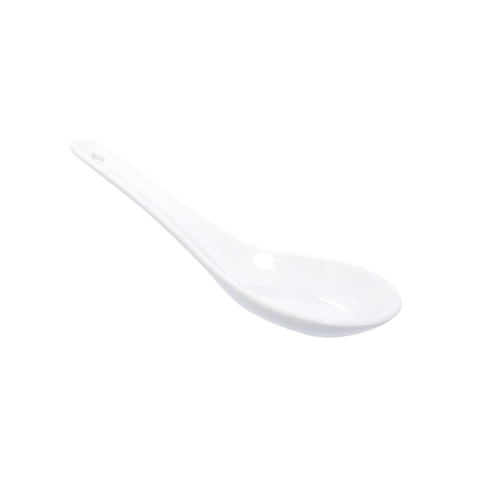 6pcs - Mini mise en bouche cuillère en porcelaine blanche - 13 cm x 4,3 cm x 4,5 cm