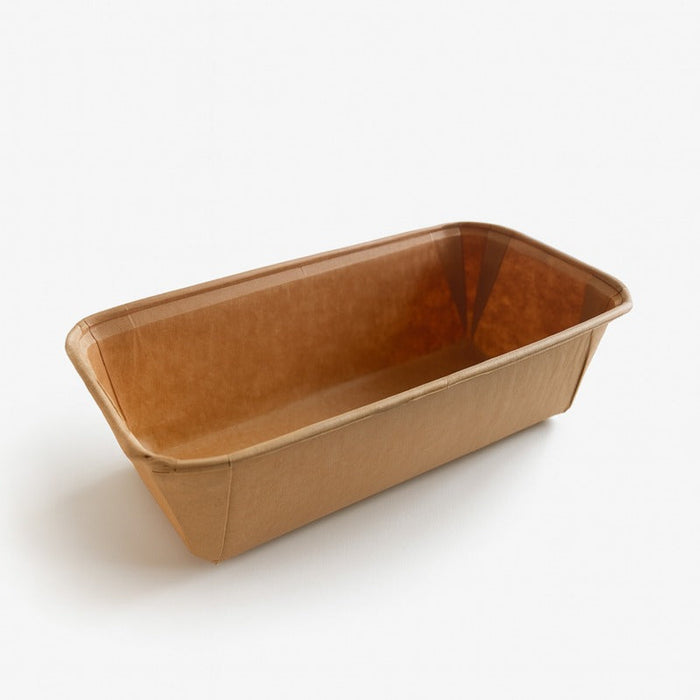 25pcs - Moule de cuisson rectangulaire en papier siliconé 125 g/m² - 1100 ml - 23,5 cm x 11,5 cm x 4,3 cm