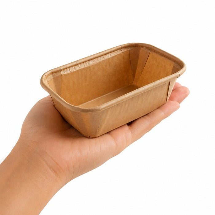 50pcs - 300ml 11,2x6,5x4,2cm - Moule de cuisson rectangulaire en papier ingraissable 80 g/m²