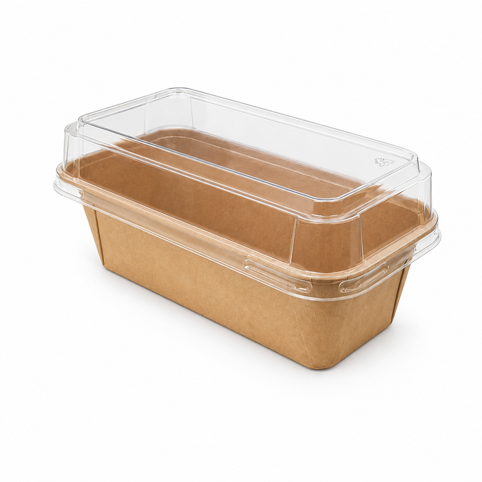 25pcs - Couvercle PET anti-buée pour moule de cuisson - 19 cm x 8,8 cm x 3,6 cm - Compatible avec 210MCMO590
