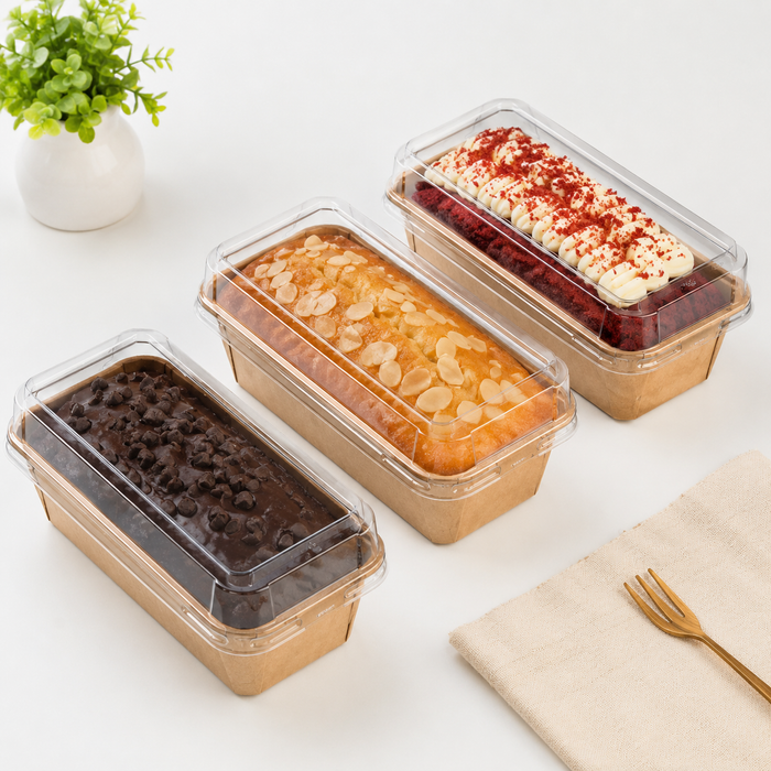 25pcs - Couvercle PET anti-buée pour moule de cuisson - 19 cm x 8,8 cm x 3,6 cm - Compatible avec 210MCMO590