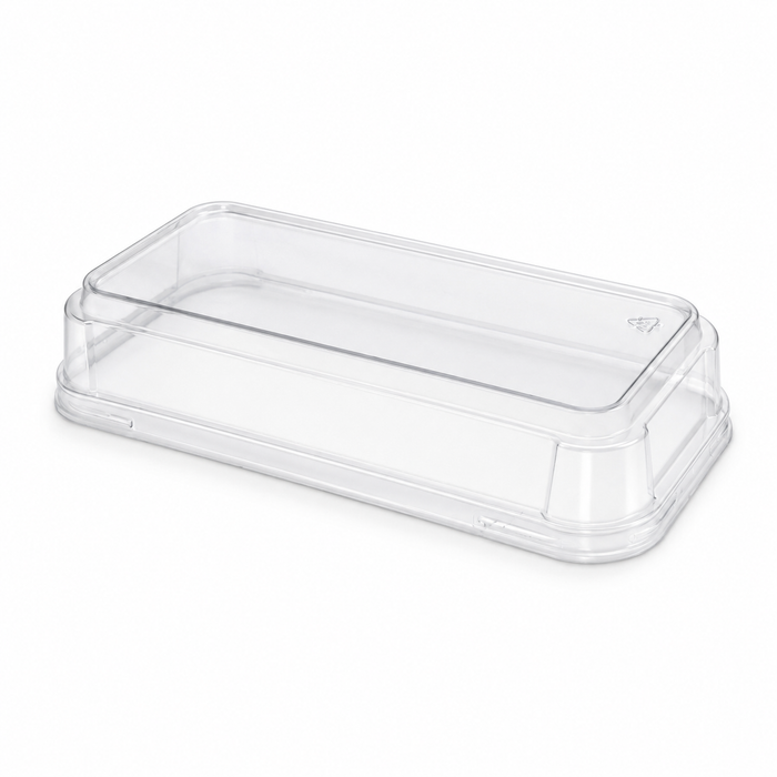 25pcs - Couvercle PET anti-buée pour moule de cuisson - 19 cm x 8,8 cm x 3,6 cm - Compatible avec 210MCMO590