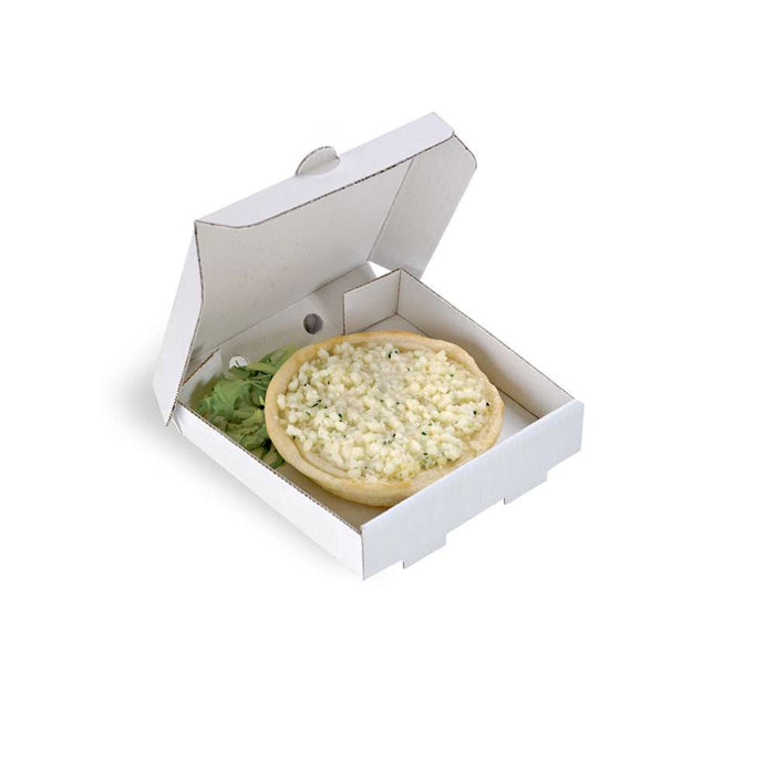 100pcs - Mini boîte à pizza carton blanc - 9 cm x 9 cm x 2 cm