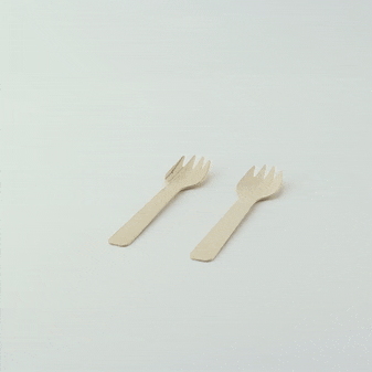 100pcs - 10,5cm - Mini spork bois