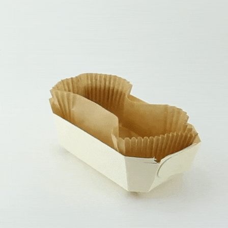 20pcs - Moule de cuisson en bois "Juliette" avec caissette papier - 750 ml - 19 cm x 10,5 cm x 6 cm