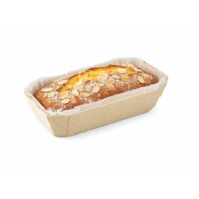 25pcs - Moule de cuisson en bois "Petit coeur" avec caissette papier - 150 ml - 11,5 cm x 6,5 cm x 3,3 cm