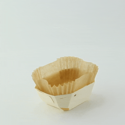20pcs - Moule de cuisson en bois "Minimi" avec caissette papier - 90 ml - 8,5 cm x 6,5 cm x 3 cm