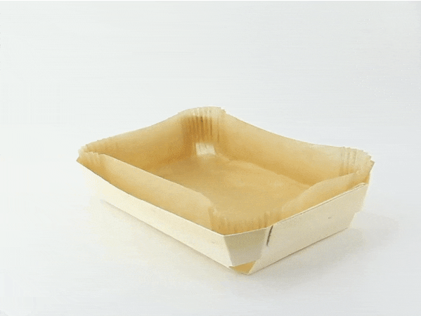 20pcs - Moule de cuisson en bois avec caissette papier - 750 ml - 23,8 cm x 15,8 cm x 4 cm
